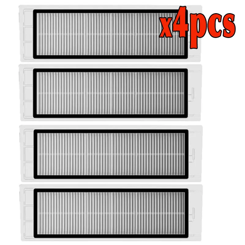 4pc filter 4* HEPA фильтр+ 8* боковая щетка+ 4* основная щетка для Xiaomi Mi robock 1/2 поколения S50 S51 запасные части для пылесоса - Цвет: 4pc filter