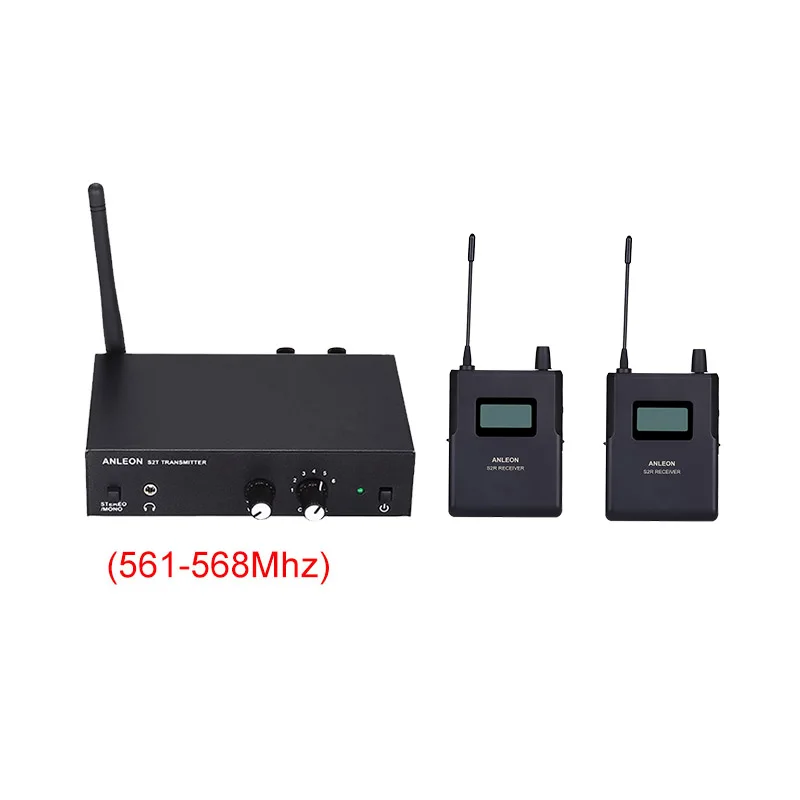 Для ANLEON S2 UHF стерео беспроводной монитор система 670-680 МГц Профессиональный цифровой сценический внутриканальный монитор система 2 приемника
