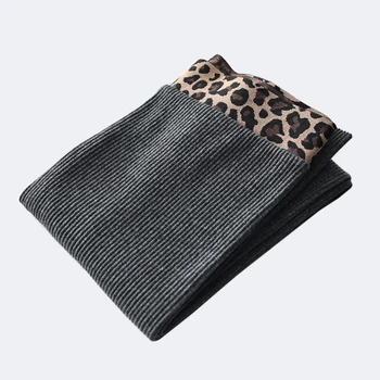 

Women Black Gray skinny Pants fashion Leopard skinny leggings Spring and Autumn High Waist Pencil Pants women