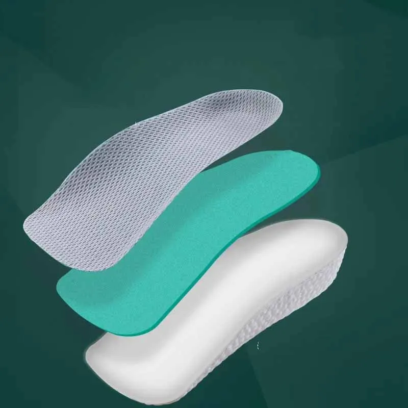 Arch Support Increase Height Insoles Light Weight Soft Elastic Lift for Men Women Shoes Pads 1.5CM 2.5CM 3.5CM Heighten Lift shoe insoles orthopedic insoles