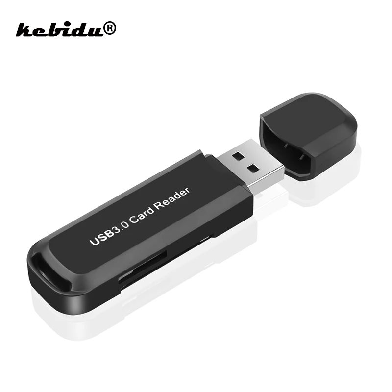 Kebidu USB 3,0 считыватель смарт-карт USB3.0 для SD/Micro SD TF OTG Смарт-карты памяти Адаптер для карта для ноутбука ридер SD кард-ридер