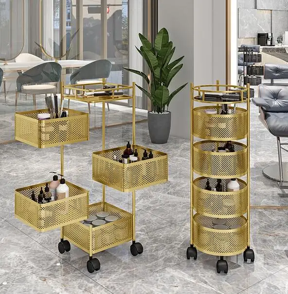 Light luxury beauty salon hair salon trolleys small tools bar barbershop ironing nail special removable