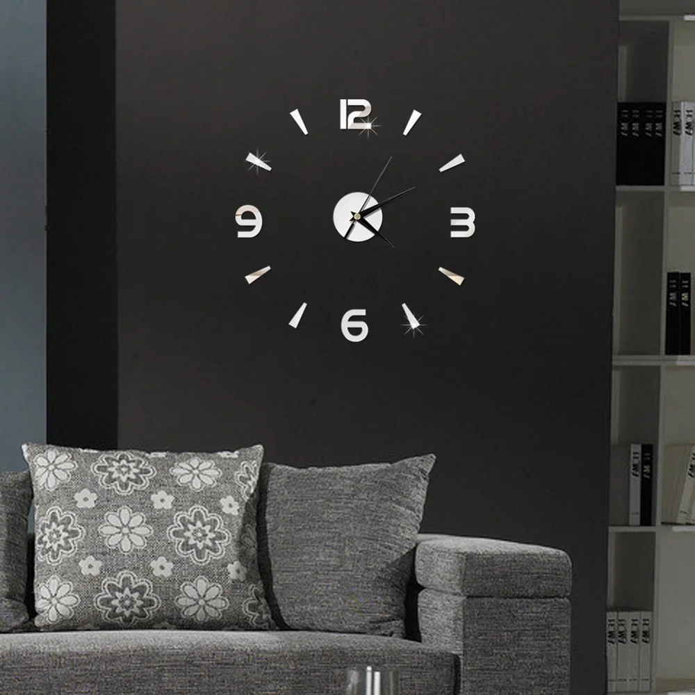 2022 New 3D Wall Clock Mirror Wall Stickers Fashion Living Room Quartz Watch DIY Home Decoration Clocks Sticker reloj de pared