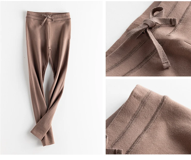 Pure Cotton Increase Down Pants Keep Warm Nine Part Pants