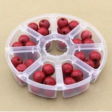 8 сетки круглый ящик для хранения случае ремесло жемчужные ювелирные изделия шарик винт в форме сверла горный хрусталь Органайзер контейнер DIY