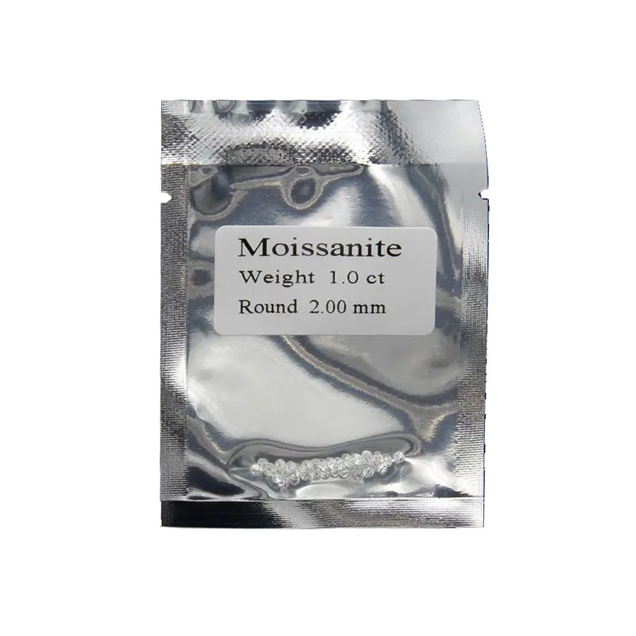 

2.0mm Total 1 carat DF color round brilliant cut moissanite Loose Bead bracelet jewelry Diamond ring material