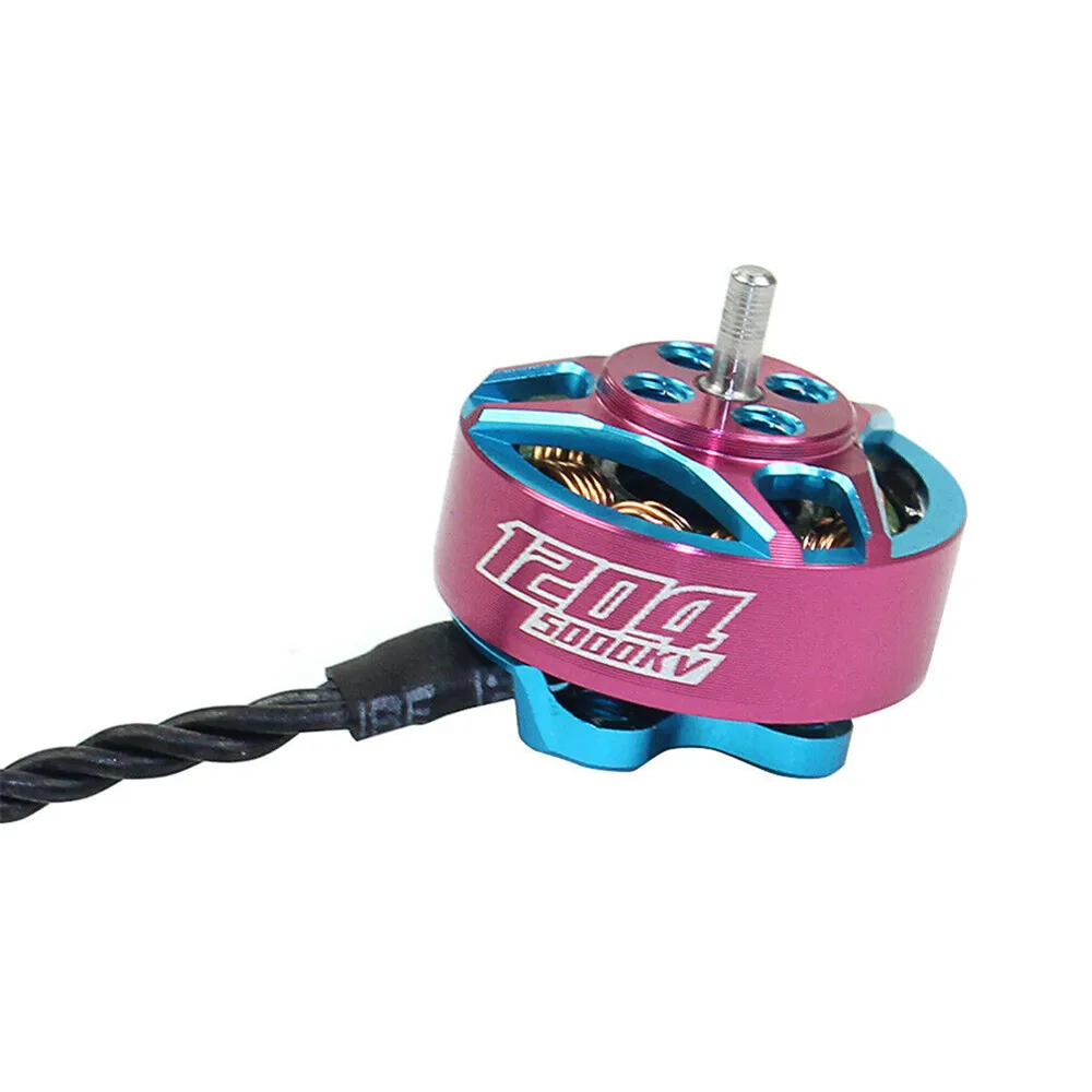 4 шт. RCINPOWER бесщеточный двигатель GTS 1204 V2 5000KV 3-4S двигатель для радиоуправляемого дрона FPV модель Multirotor Запчасти Аксессуары - Цвет: 4pcs Pink 5000kv