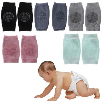 

1 Pair Baby Knee Protector Pads Non Slip Safety Crawl Training Kid Elbow Cushion U50F