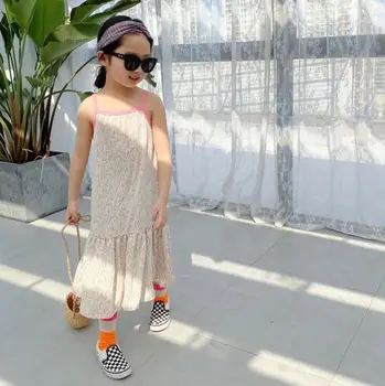 

2020 New Wholesale Baby Girls Printed Vest Dress Summer Kids Girls Dresses 2-7 Years