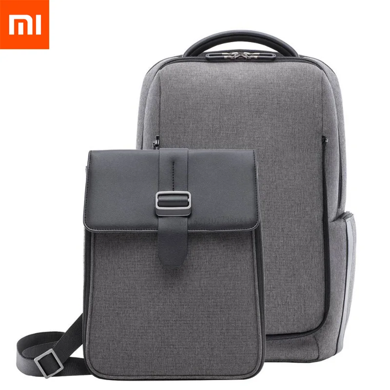 Модный рюкзак Xiaomi для путешествий, съемная передняя сумка, большая емкость, 15,6 дюймов, сумка для ноутбука, сумка для путешествий с защитой от воды