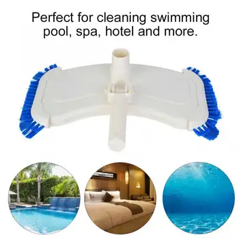 

Flexible Removable Lightweight Vacuum Head Pond With Side Bristles EZ Clip Handle Above Ground Hose Connection Swimming Pool
