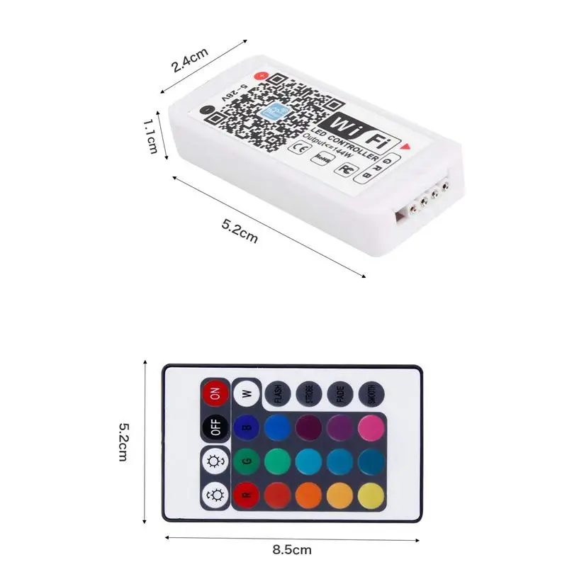 WiFi RGB контроллер для Светодиодный светильник, работает со смартфоном Alexa беспроводной пульт дистанционного управления 16 миллионов цветов светильник ing, An