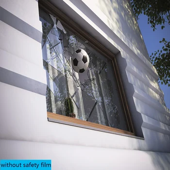 

SUNICE 4mil Clear Safety and Security Window Film Glass Protection Adhesive UV Prevention Window Film Easy Removal 70*700cm
