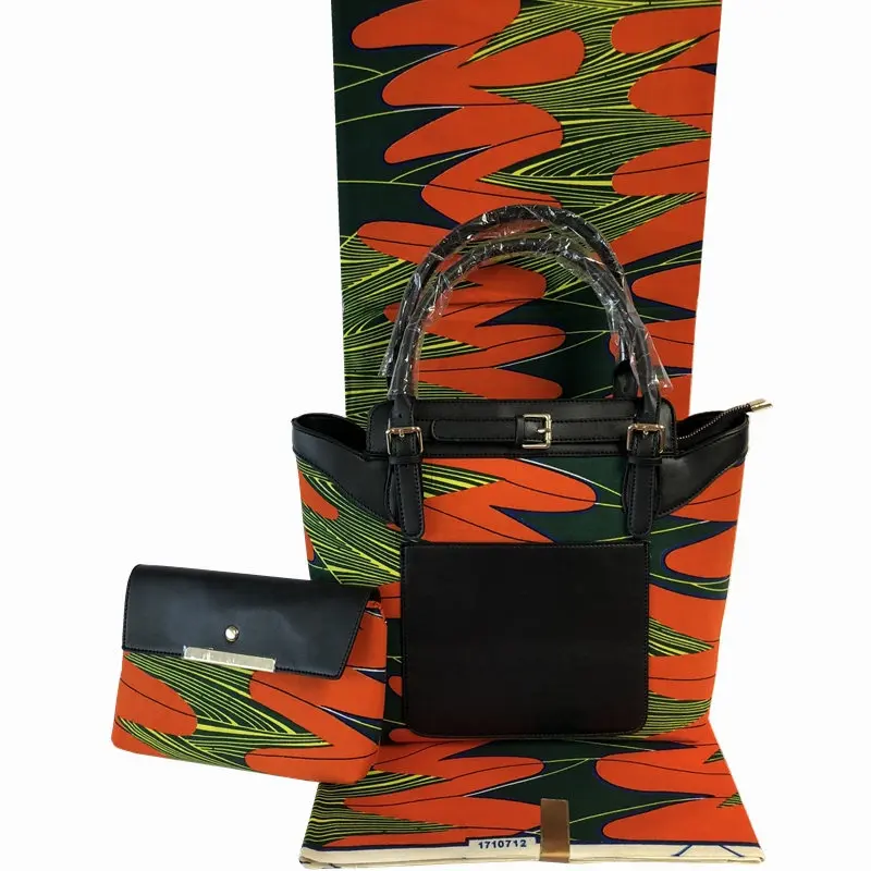 Новое поступление, сумка из хлопка и ткани, набор, высокое качество, женская сумка с настоящим воском, голландский вощеный набор из ткани - Цвет: Same As Picture