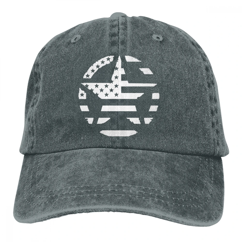 Американский флаг США Военная звезда Casquette черный унисекс Мужские Женские джинсовые бейсболка с ремешком кепки Регулируемый Гольф папа шляпа