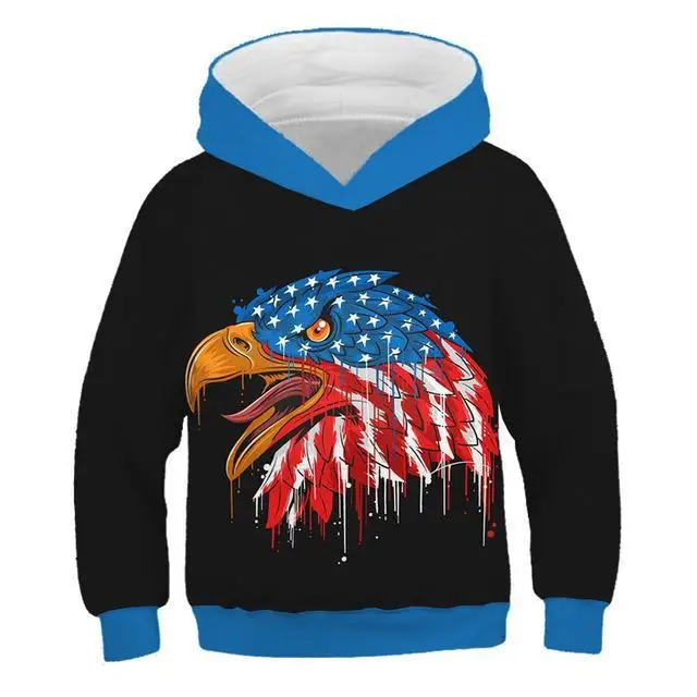 Newest Painted stripe pattern 3D print child fashion Hoodie Boys and girls Hooded Sweatshirt Kids 3D painting Sweatshirt - Цвет: TNT-1166