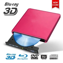 Blu-Ray USB 3,0 внешний BD/CD/DVD привод горелки полированный металл хром для Mac/Windows 10/ноутбук/ПК оптический привод плеер писатель