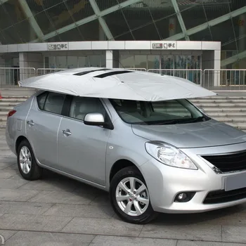 

360x260cm Car Top Roof Umbrella Sunshade Tent Roof Cover Anti-UV Hot Protection Outdoor Protector Sun Shade Summer