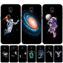 Moon Black Stars Space Astronaut чехол для Samsung Galaxy J3 J5 J7 2016 2017 J2 Prime G530 j4 J6 Plus 2018