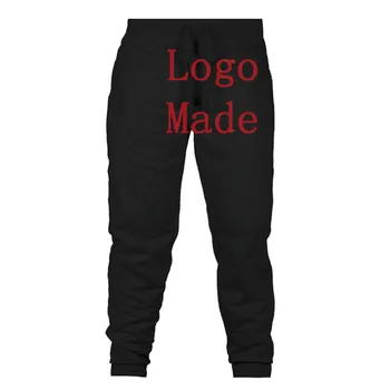 

Free Shipping Customized logo Print Casual Pants Men Women's Cotton Pants Jogger Casual Trousers Harem Pants Straight Pants