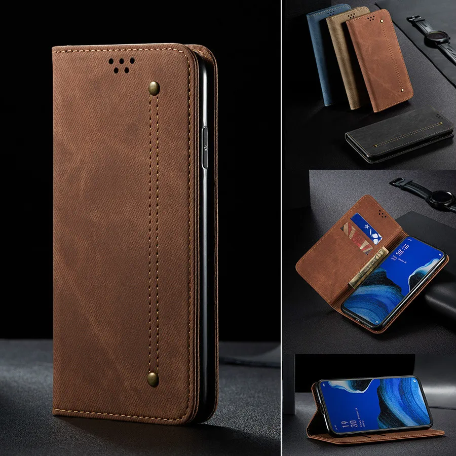 Portafoglio magnetico Flip Custodia in pelle PU per Oppo Reno2 PCKM70 Reno 2 Cover posteriore protettiva antiurto per OPPO Reno2 Z Reno 2 Z 2Z PCKM80 Custodia morbida in TPU acquista in