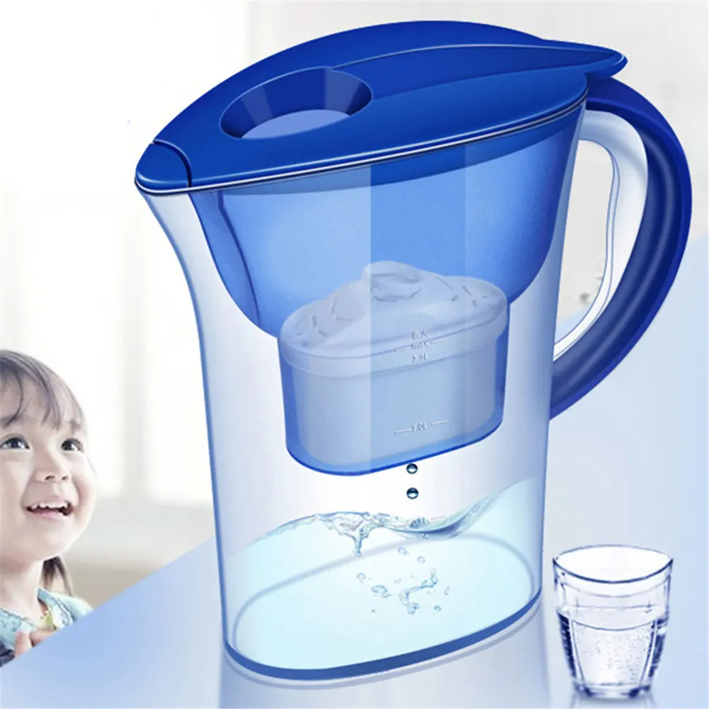 

1/2Pcs Home Kitchen Water Purifier Jug Replacement Filter Cartridges Refills Home Purifier Healthy Drinking Water Filter