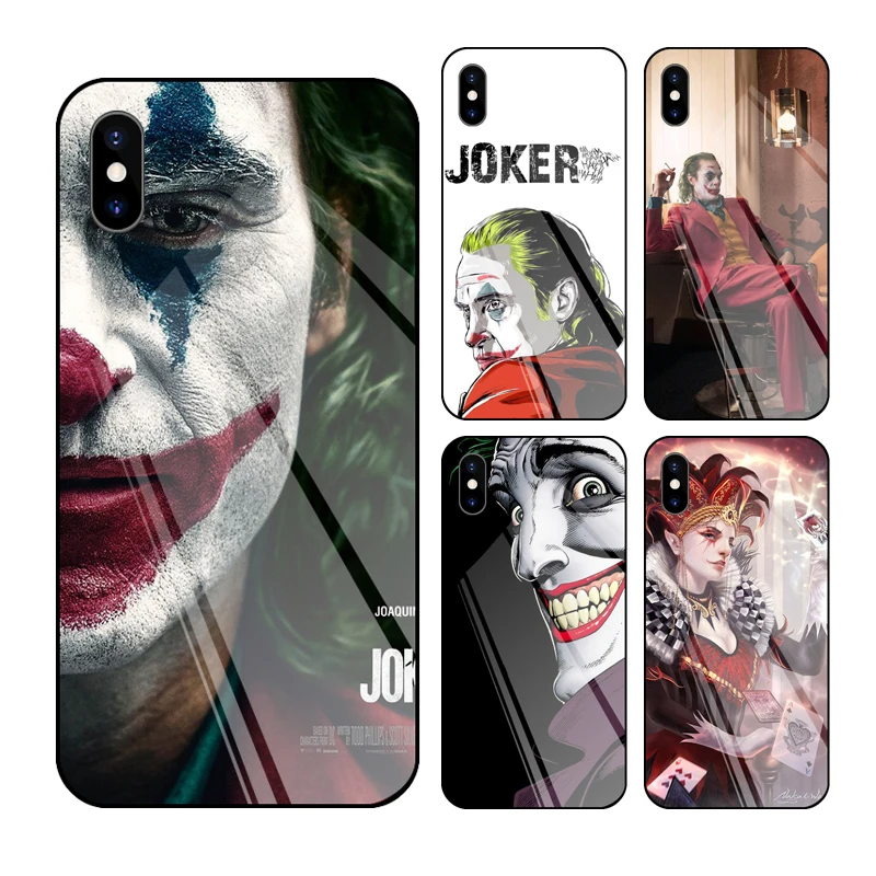 

Luxury Tempered Glass Phone Case on For iPhone 6 6s 7 8 Plus 5 5S SE Cartoon Cover Cases iPhone 11 Pro X XR XS Max Case