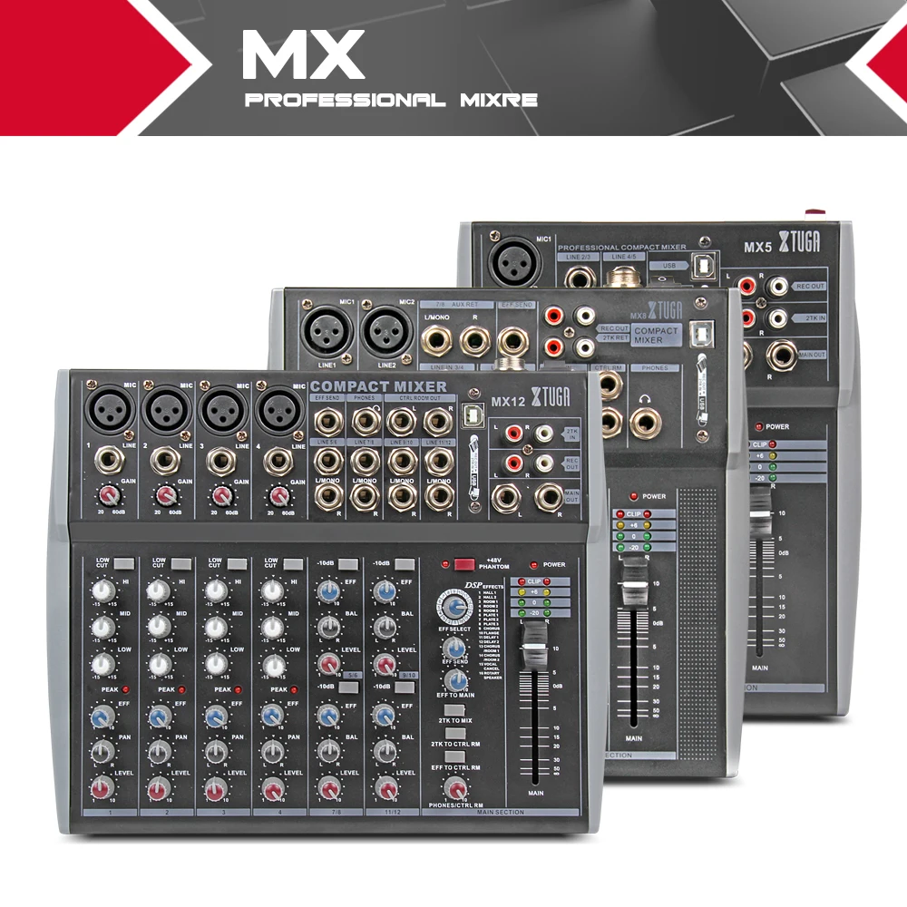XTUGA Audio UHF Wireless Microphones and mixer