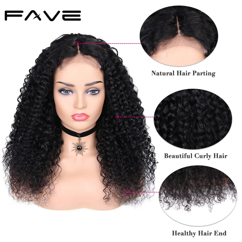 Curly Human Hair Lace Wig 4x4 Lace Closure Wig with Baby Hair 150% Remy Part Human Natural Color for Black Women