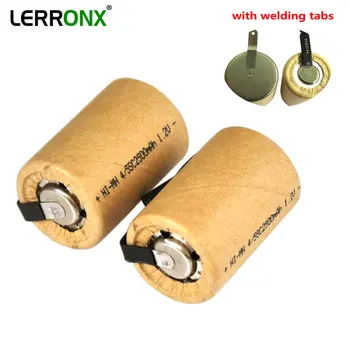

4-20PCS Ni-MH Rechargeable Battery 4/5SC 1.2V 2500mAh Sub C SC battery for DIY Power Tools battery Flashlight headlamp Batteries