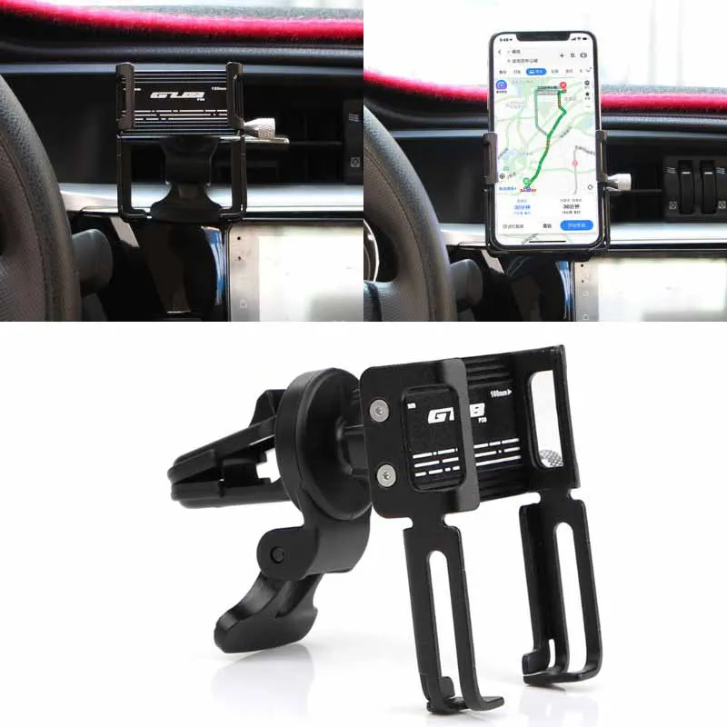 

Universal 360 Degree Aluminium Car Air Vent Cell Phone Holder Bracket Mount for Samsung Xiaomi Huawei 4-6.7 inch Mobile Phone
