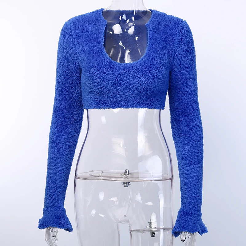Blue Top InstaHot пушистые теплые леггинсы женские тонкие эластичные зимние осенние обтягивающие двойные флисовые узкие брюки повседневные брюки синий белый - Цвет: Blue Top