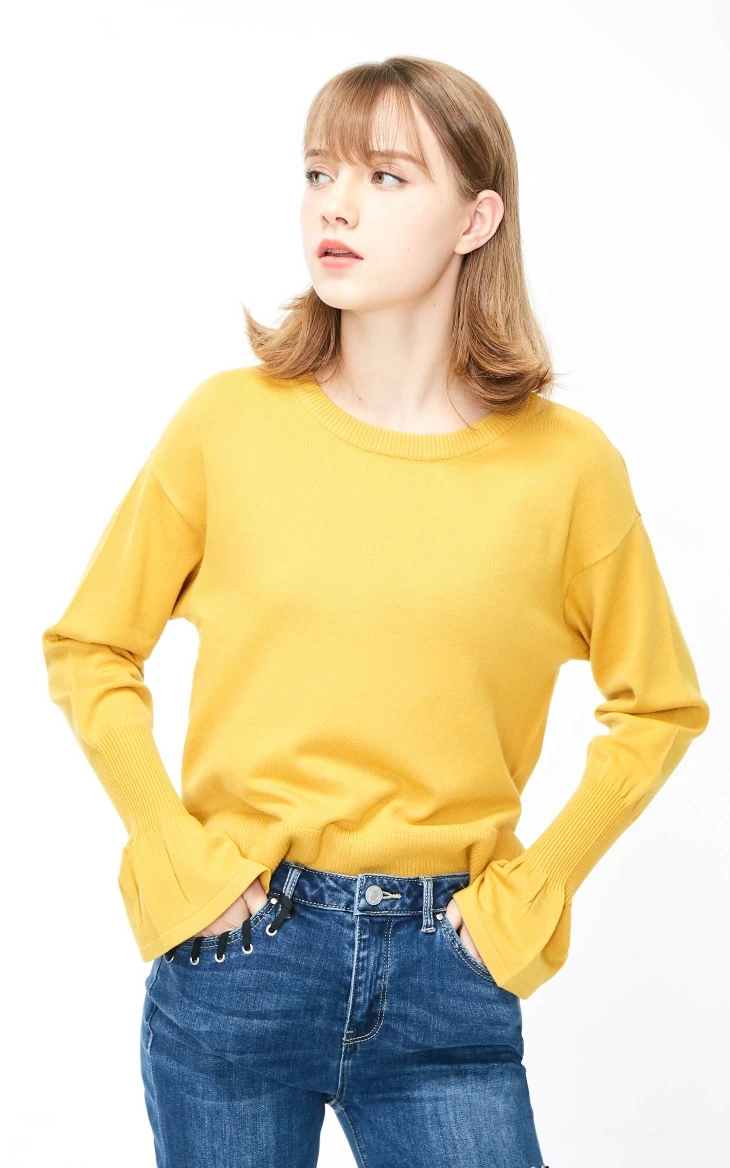 Vero Moda женские ребристые вязанные рукава спереди и сзади | 319124529