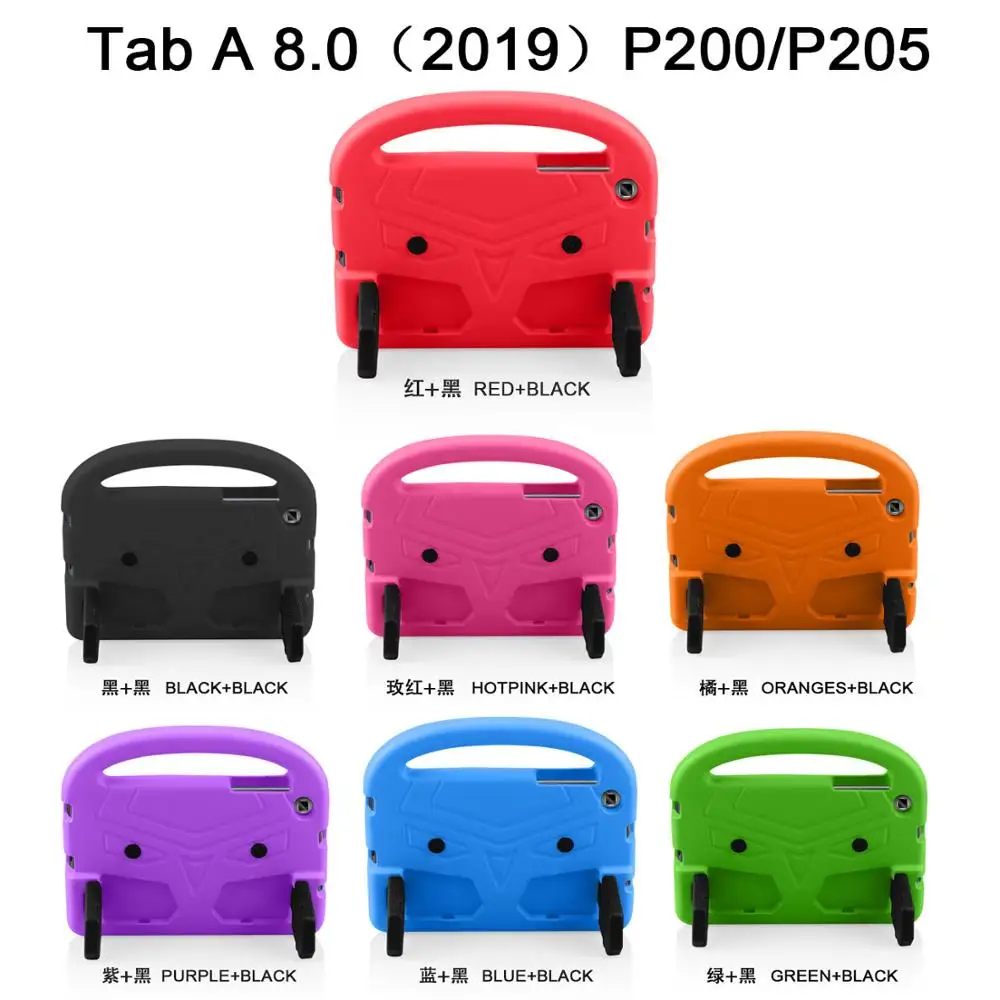 For Samsung Galaxy Tab A 8.0 2019 (S Pen) SM-P200 P205 P207 Case shockproof Sparrow Pattern handle stand EVA Kids cover Funda | Компьютеры