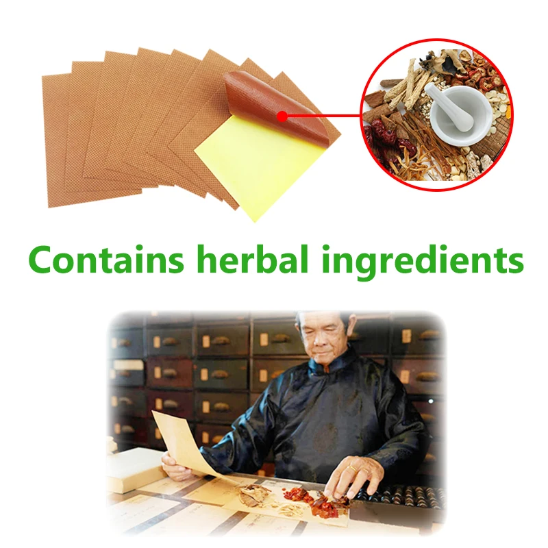 8pcs/bag Chinese Herbs Medical Plaster Back Neck Muscle Shoulder Joint Arthritis Wrist Ankle Pain Relieving Patch H008