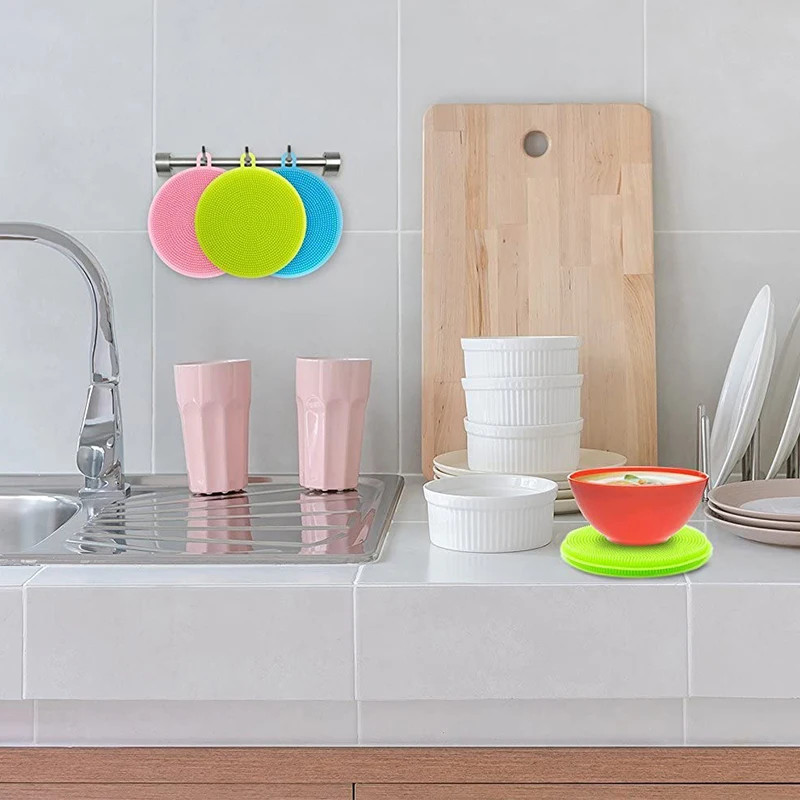 Multifunktions-Silikonschalen-Reinigungspad Waschbürste Küchenreinigungswerkzeug 