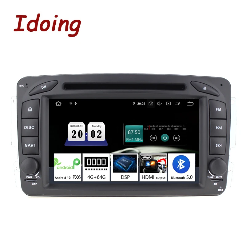 

Idoing 7"2din Car Radio Video DVD Multimedia Player For Mercedes-Benz-W209/203 Andriod Carplay Car Stereo Audio GPS Navigation