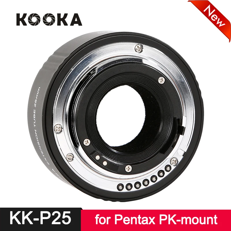 Kooka KK P25 металлический удлинитель AF Автофокус TTL для Pentax PK Mount DSLR SLR камеры крупным