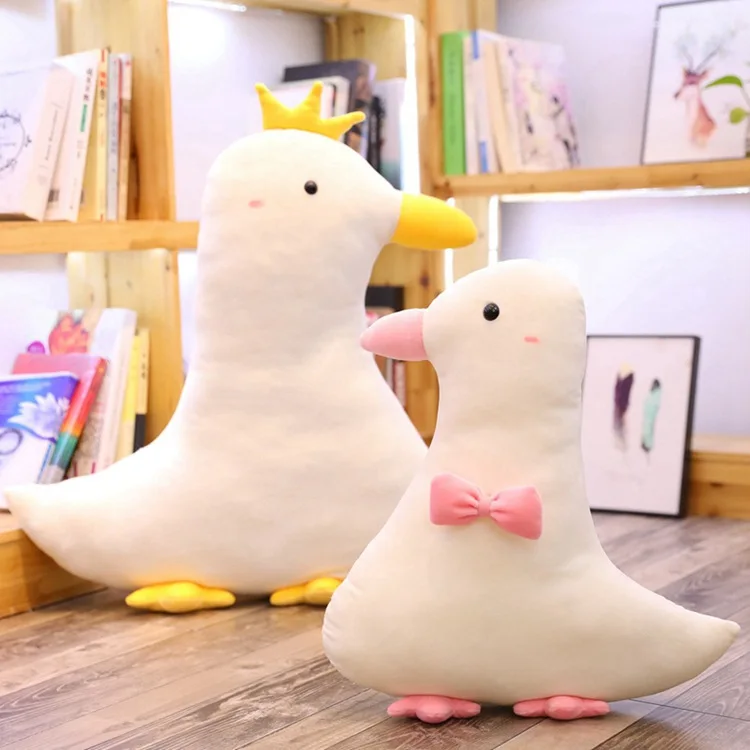55/75 см Милая пуховая хлопковая утка плюшевые игрушки мягкие Kawaii животные Подушка милая кукла подушка для детей рождественские подарки