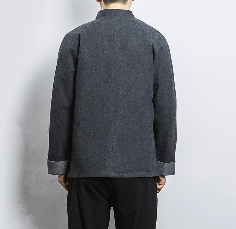 Traditional Chinese Clothing For Men Outerwear Male Jacket Mandarin Collar Suit Tangzhuang Men Clothes 2019 KK3251