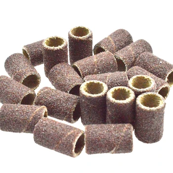 

100pcs Nail Art Sanding Bands for Manicure Pedicure Nail Machine Machine #80 #120 #180 Replacement Accessory Nail Tool LAND268-1