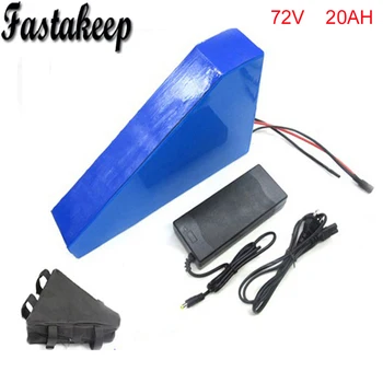 

Triangle style Lithium Battery 72V 20Ah for 72v 3500w ebike conversion kits+charger + bag