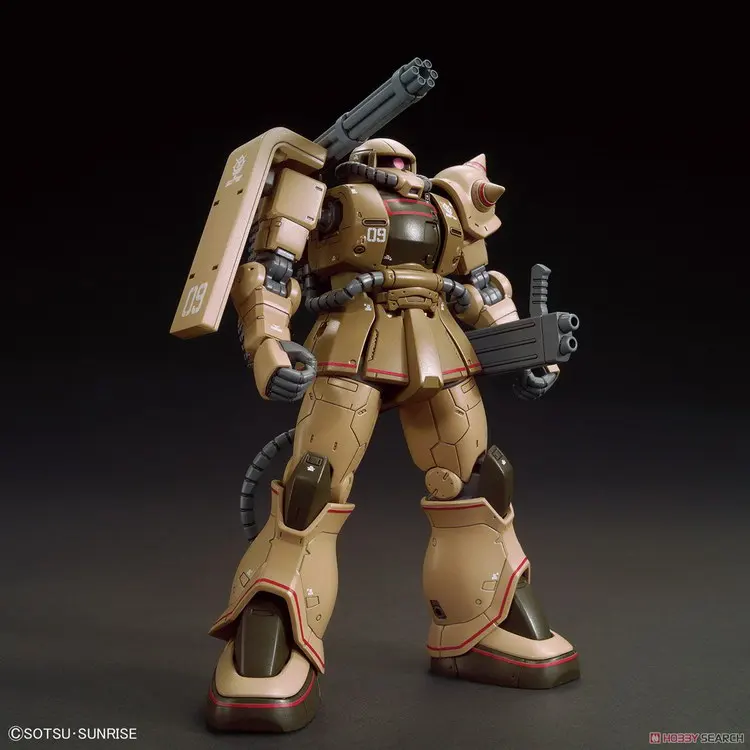 Figura de Ação Bandai Terno Móvel Gundams - 144 Ms-06ck Zaku Metade Canhão Anime Conjunto Modelo Coleção Crianças Brinquedos 1 4 Brinquedos e hobbies
