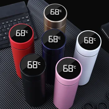 

Intelligent Color Changing Temperature Insulation Cup Stainless Steel Vacuum Leak-Proof Travel Temperature Cup