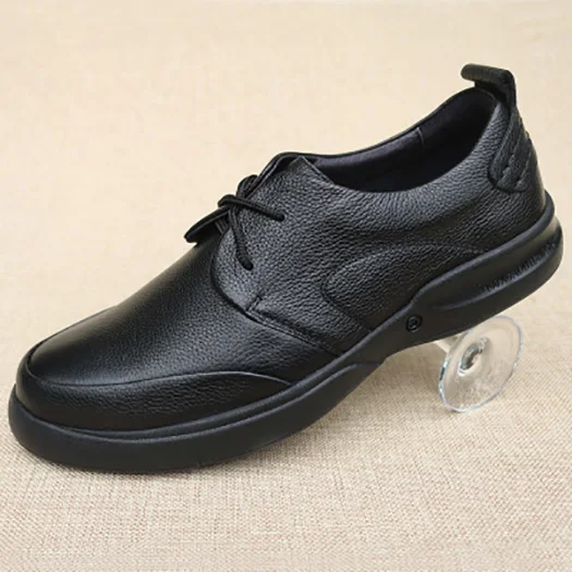 New Men Flats European Solid British Style Black Italian Italy Slip On Casual Runway Luxury Designer Brand Comfort Summer - Color: Black lace up