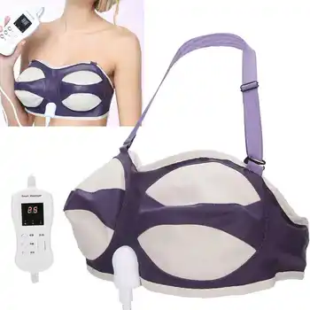 

Electric Breast Massage Bra Hot Compress Adjustable Breast Enlargement Massager Big Bust Bra Chest Care for Women a