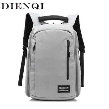 

DIENQI Multi-layer Backpacks Casual Large Back Bags For Students Bag Anti theft Slim Laptop Backpack Versatile Sac a Dos Homme