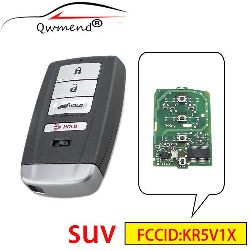 QWMEND KR5V1X SUV 4 кнопки умный Автомобильный ключ для Acura MDX RDX 2014 2020 Дистанционный 313 8