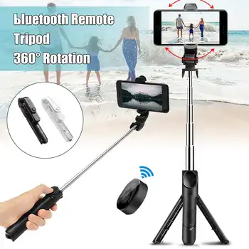 

Wireless bluetooth Selfie Stick Foldable Handheld Mini Tripod Extendable Monopod Live Streaming Holder Stand For iPhone