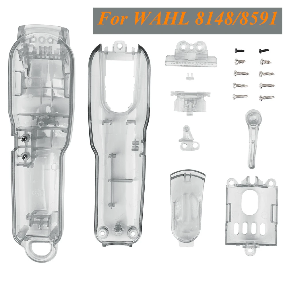 8Pcs/Set Electric Clipper Shell Set For WAHL 8148/8591 ABS 8 Style DIY Modification Shell Barber Electric Clipper Cover G0811